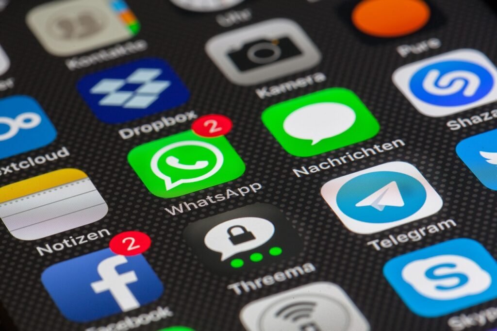 internet, whatsapp, smartphone, Grok AI, Telegram
